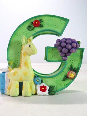 Mary Engelbreit letter "G" resin alphabet 1999 2.75" tall NO CHIPS Giraffe